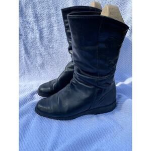 🖤 Santana Canada Black Waterproof Calf Boots – Women’s Size 7
